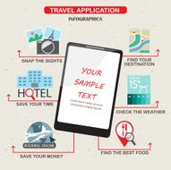 mobile application infographics for your best travel
