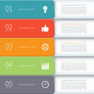 Modern minimal design infographic template