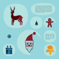 Christmas flat infographic N21
