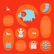 Christmas flat infographic N24