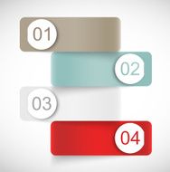 Set of banners with circles N2