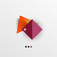 Modern abstract geometric info banner N117