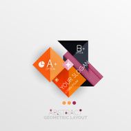 Modern abstract geometric info banner N119