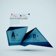 Geometric shapes with sample text Abstract template N113