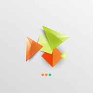 Modern abstract geometric info banner N122