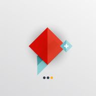 Modern abstract geometric info banner N125