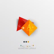Modern abstract geometric info banner N126