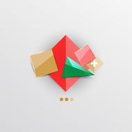 Modern abstract geometric info banner N127