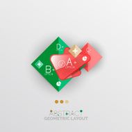 Modern abstract geometric info banner N129