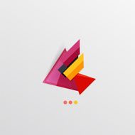 Modern abstract geometric info banner N131