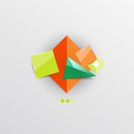 Modern abstract geometric info banner N136