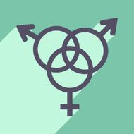 Flat with shadow icon and mobile application equality of the N7