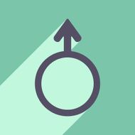 Flat with shadow icon and mobile application equality of the N9