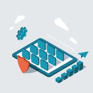 Vector modern digital marketing background
