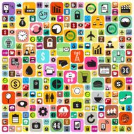 Business and social media icons infographics wallpaper N3
