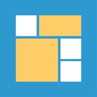 Flat UI UX design element layout