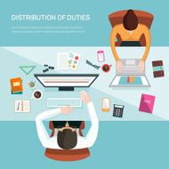 Vector illustration for office workers