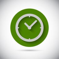 Clock watch flat vector icon N2