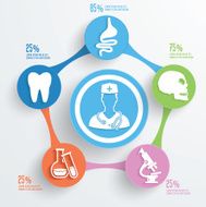 Medical concept info graphic design clean vector N7
