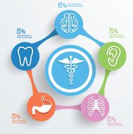 Medical concept info graphic design clean vector N8