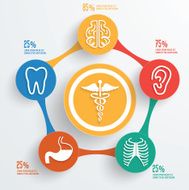 Medical concept info graphic design clean vector N9
