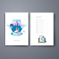 Templates Design Set of Web Mail Brochures Mobile Technology Infographic N66