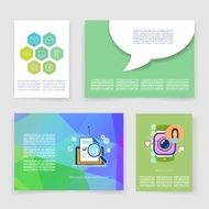 Templates Design Set of Web Mail Brochures Mobile Technology Infographic N77