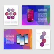 Templates Design Set of Web Mail Brochures Mobile Technology Infographic N79