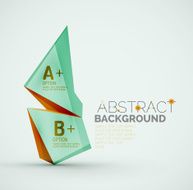 Geometric shapes with sample text Abstract template N124