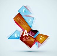 Geometric shapes with sample text Abstract template N128