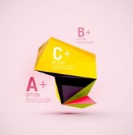 Geometric shapes in the air Vector abstract background N183