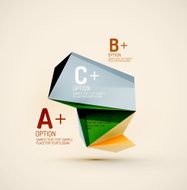 Geometric shapes in the air Vector abstract background N184