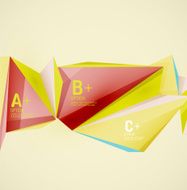 Geometric shapes in the air Vector abstract background N186