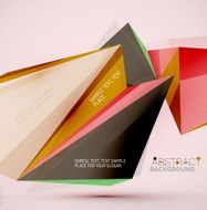 Geometric shapes in the air Vector abstract background N189