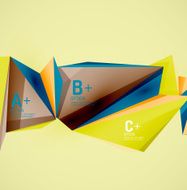 Geometric shapes in the air Vector abstract background N190