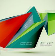 Geometric shapes in the air Vector abstract background N192