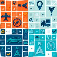 navigation flat infographic N15