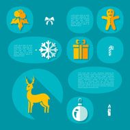 Christmas flat infographic N27