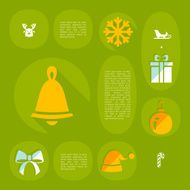 Christmas flat infographic N28