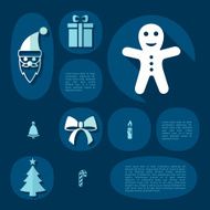 Christmas flat infographic N29