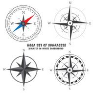 Wind rose vector collection