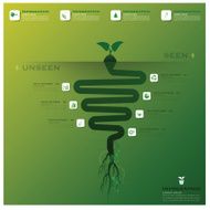 Tree And Root Infographic Design Template N2