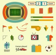Football infographic elements N3
