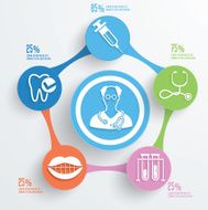 Medical concept info graphic design clean vector N10