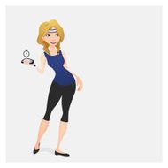 Girl in sport clothes N6