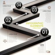 abstract flow chart infographics N7