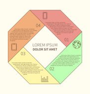 Polygonal infographic diagram N6