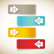 Set of abstract banners