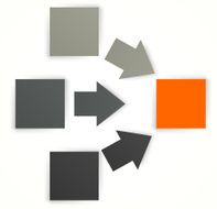 Design template with squares N2