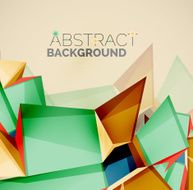 Geometric shapes with sample text Abstract template N131